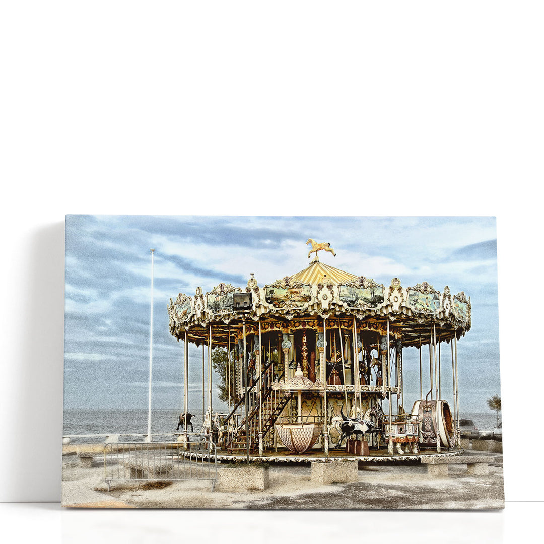 Arcachon Carousel - Canvas Print Wall Art