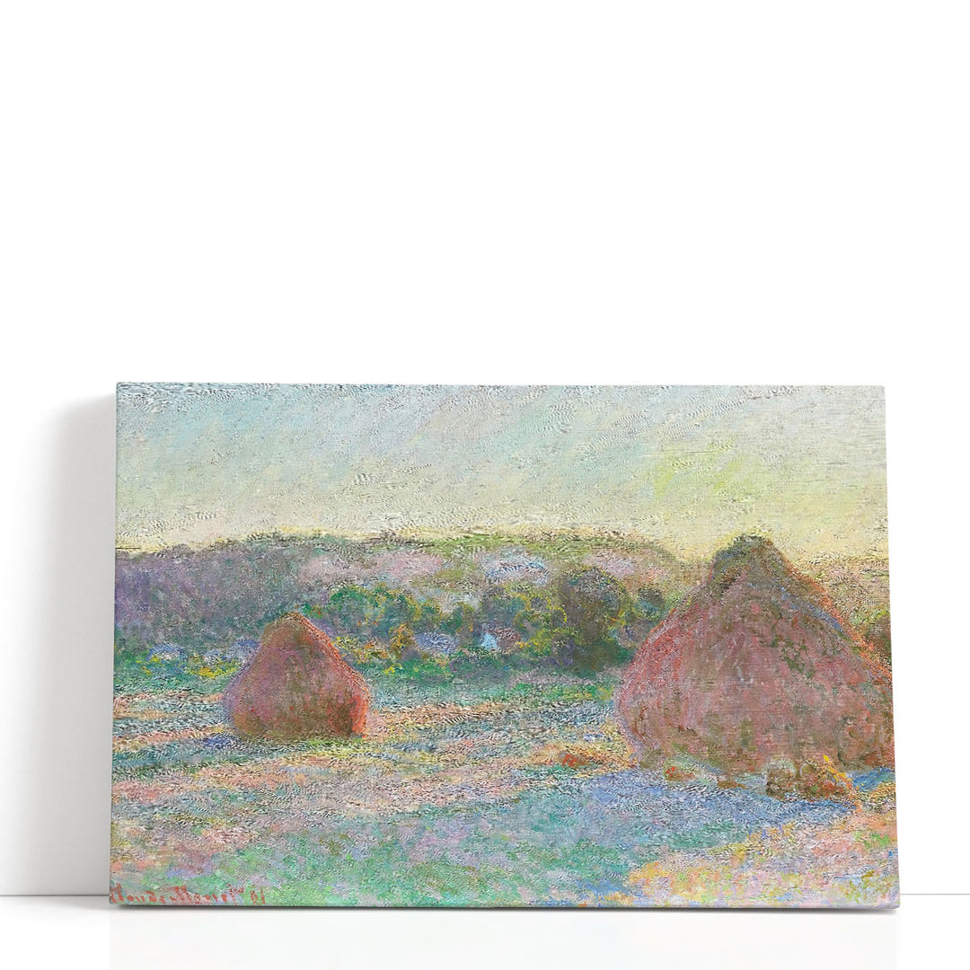 Stacks of Wheat, End of Summer, 1890-1891 - Canvas Print Wall Art