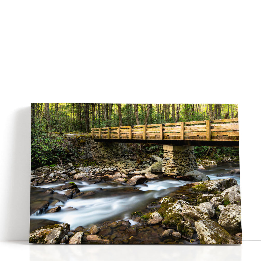 Bridge and Cascade I - Canvas Print Wall Art