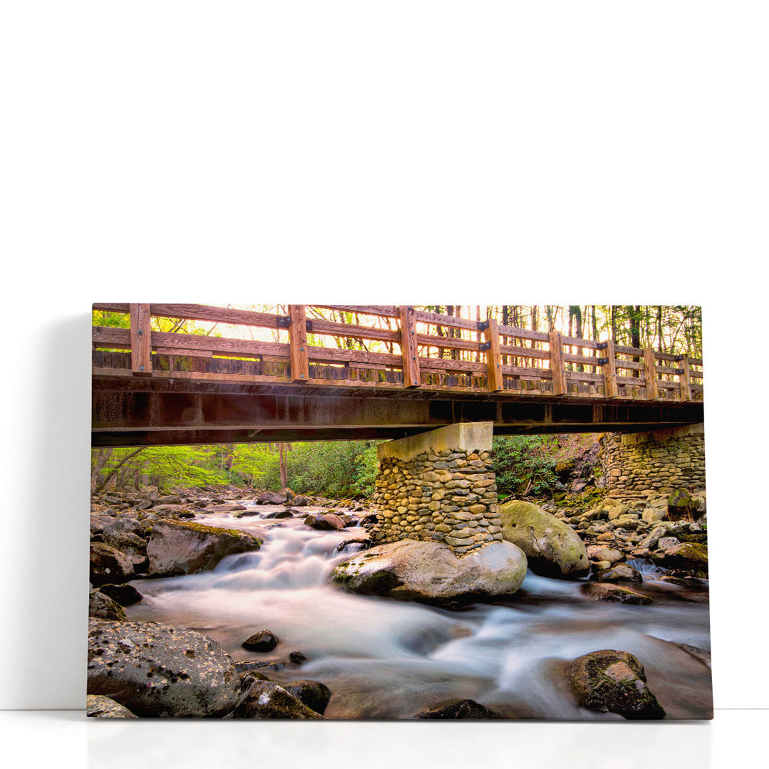 Bridge and Cascade III - Canvas Print Wall Art