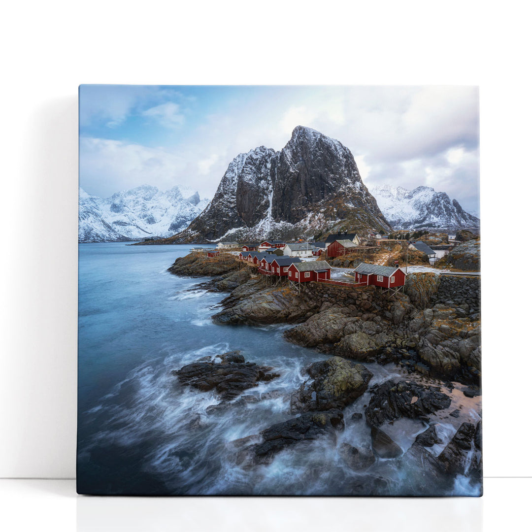 The Red Village IV - Canvas Print Wall Art