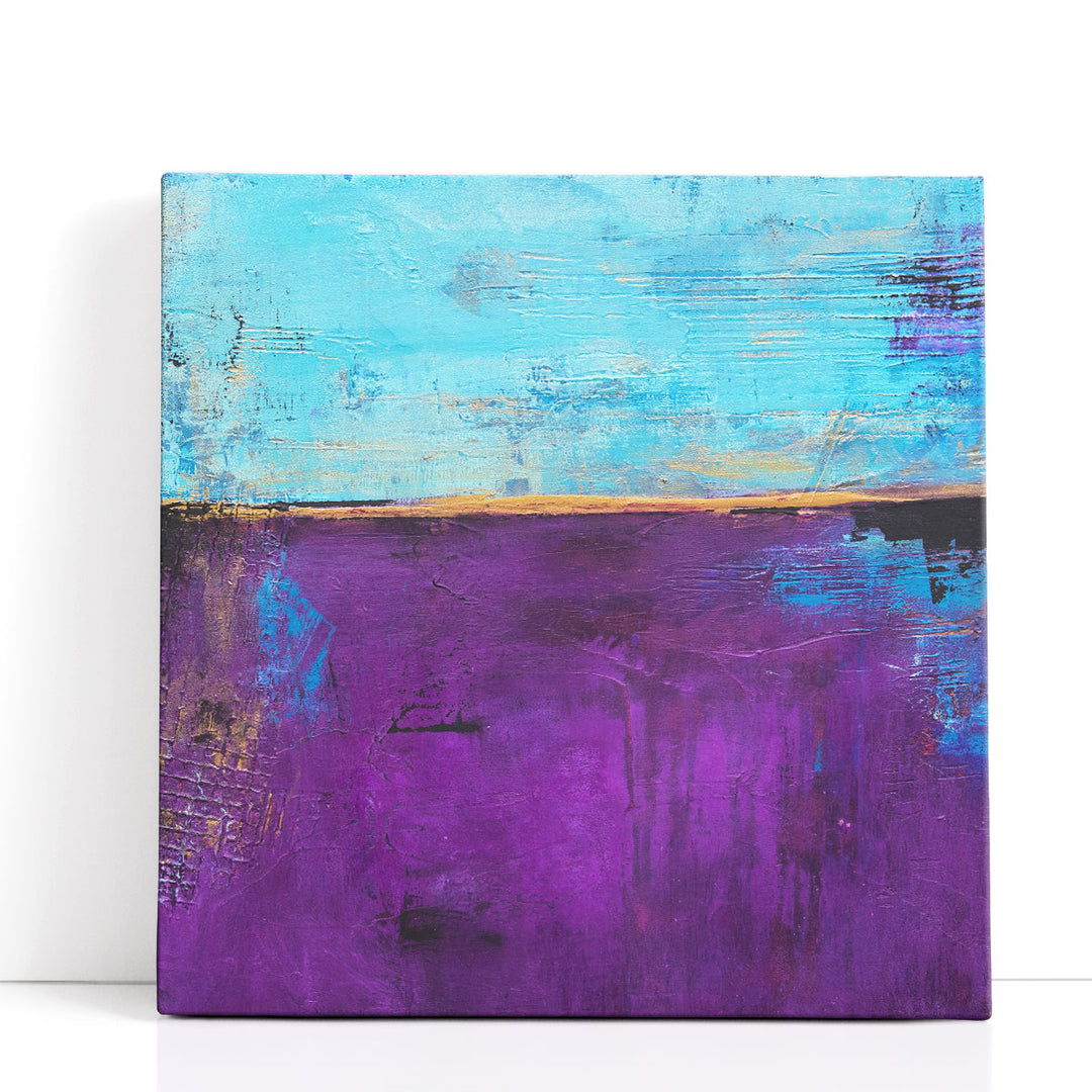 blue abstract art dynamic canvas waves