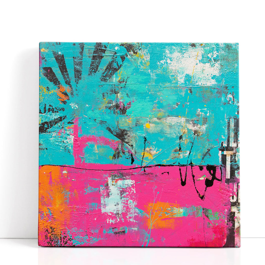 pink abstract art – gentle rose brushstrokes
