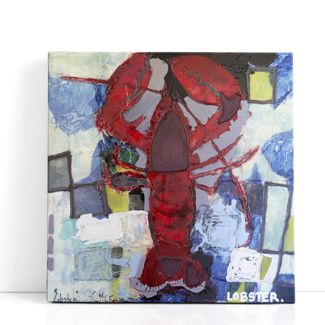 Brilliant Maine Lobster I - Canvas Print Wall Art