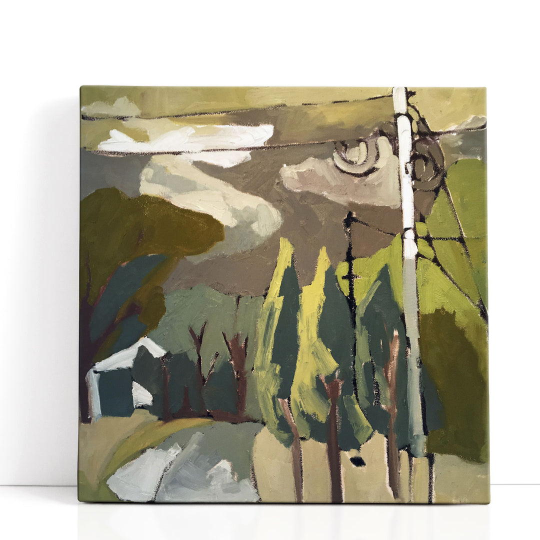 Trees & Wires IX - Canvas Print Wall Art