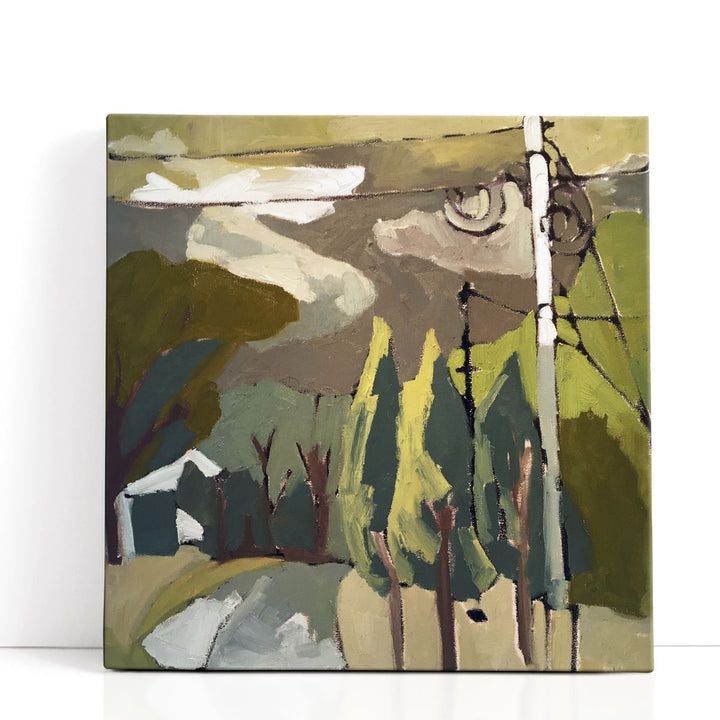 Trees & Wires IX - Canvas Print Wall Art