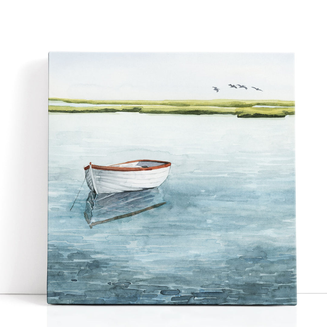 Anchored Bay I - Canvas Print Wall Art