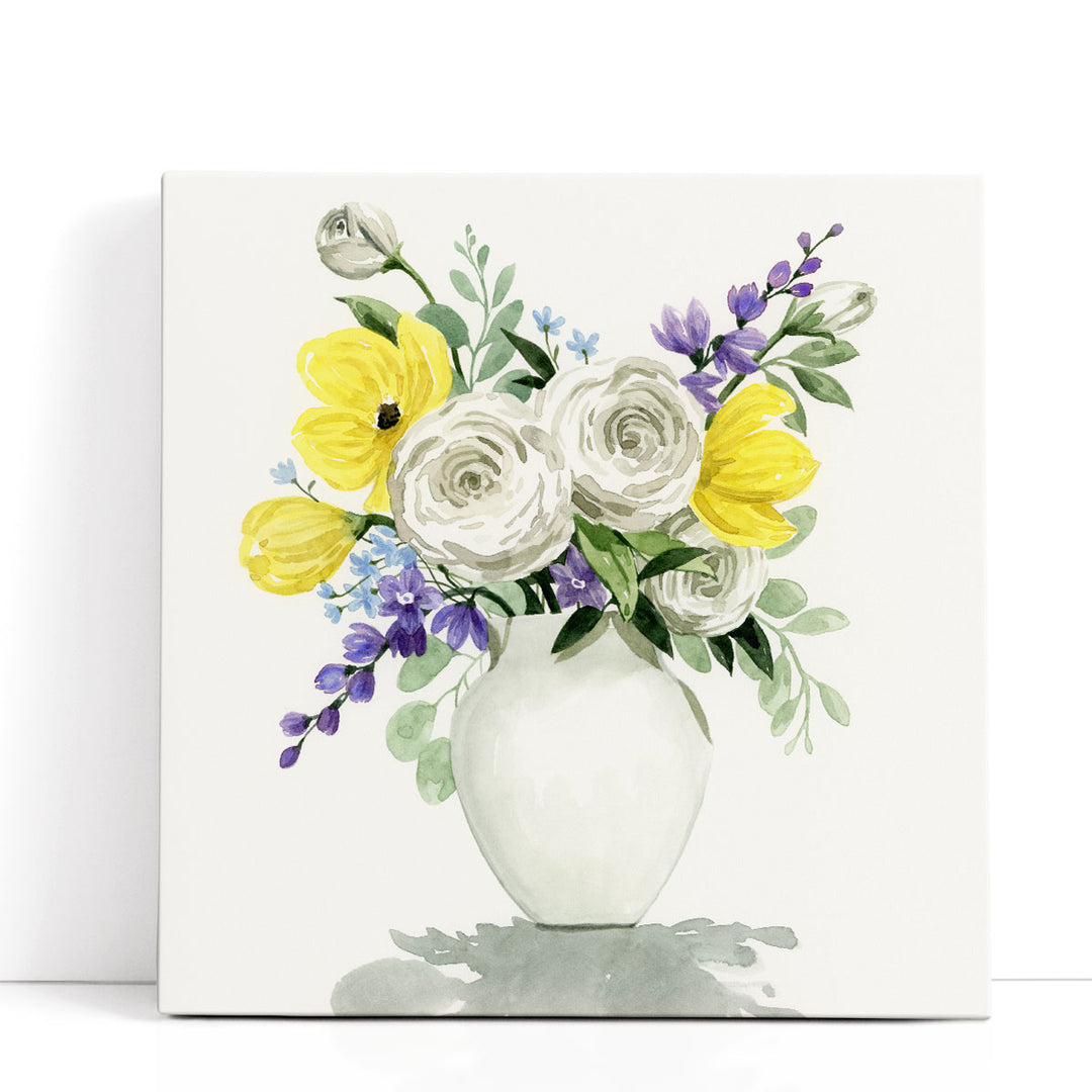 Bouquet Shadows I - Canvas Print Wall Art