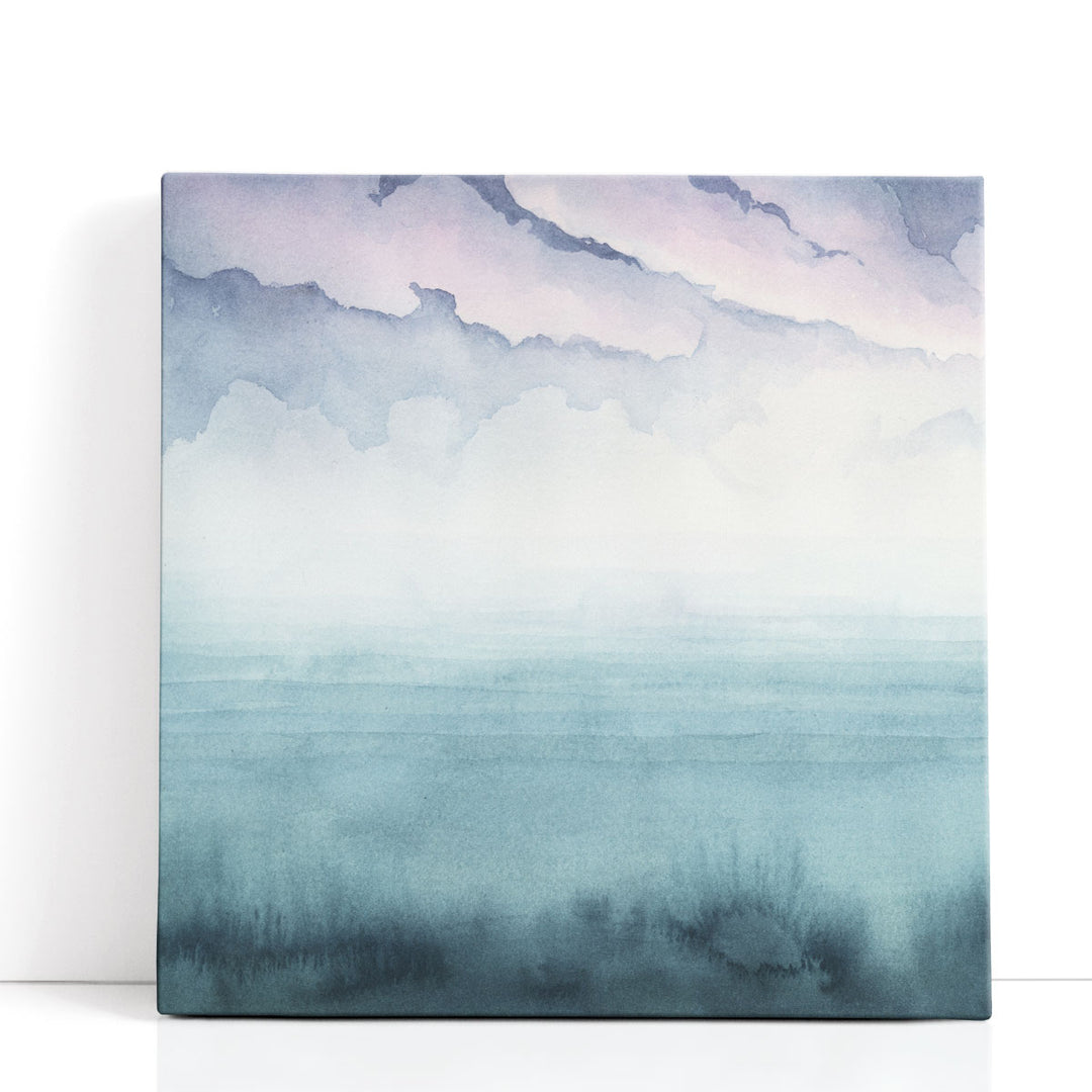 Landscape Canvas Painting – soft neutral abstract scenery