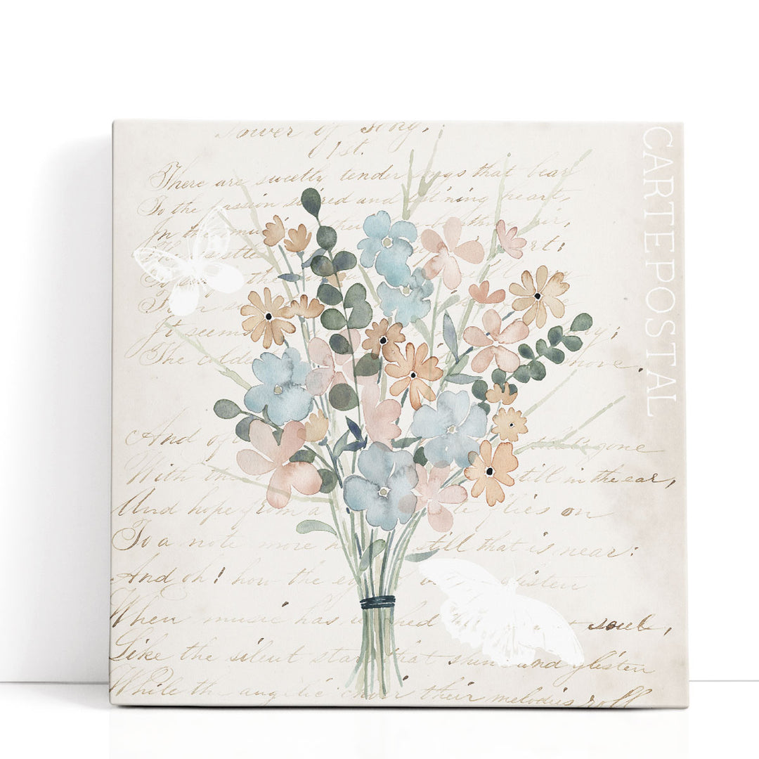 Fleurs Pastel I - Canvas Print Wall Art