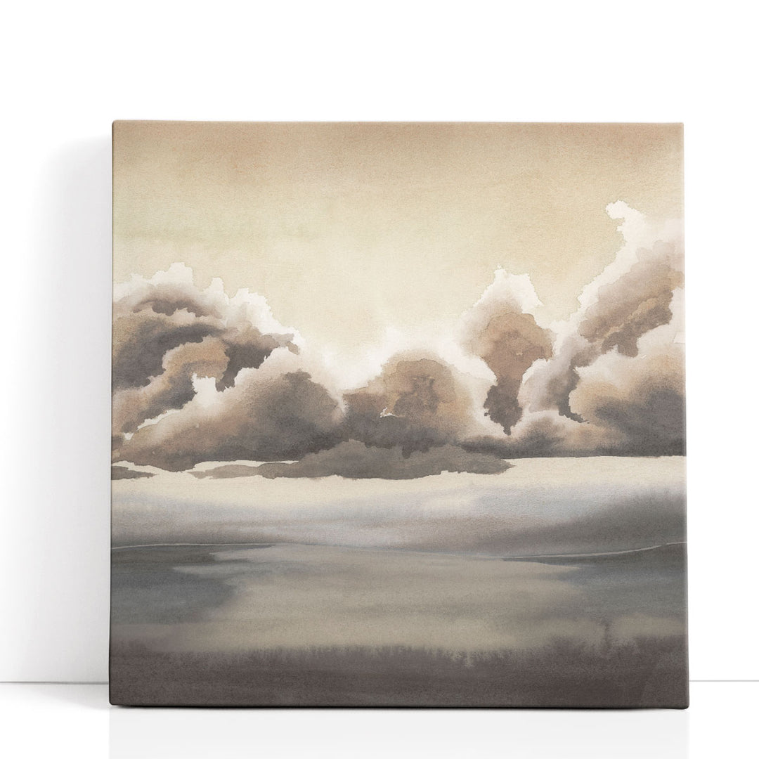 Sepia Sea Fret I - Canvas Print Wall Art
