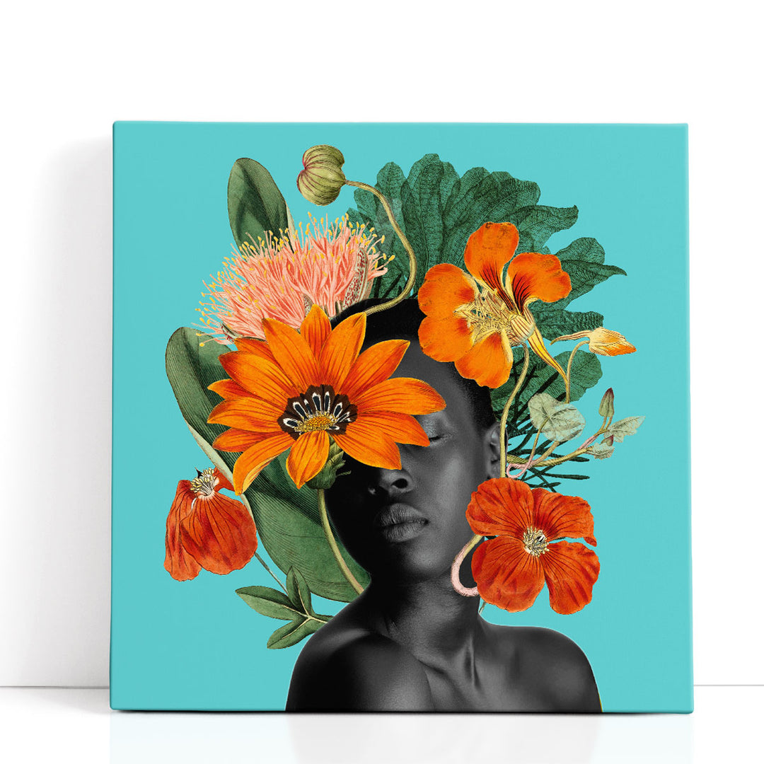 Tangerine Tropics I - Canvas Print Wall Art