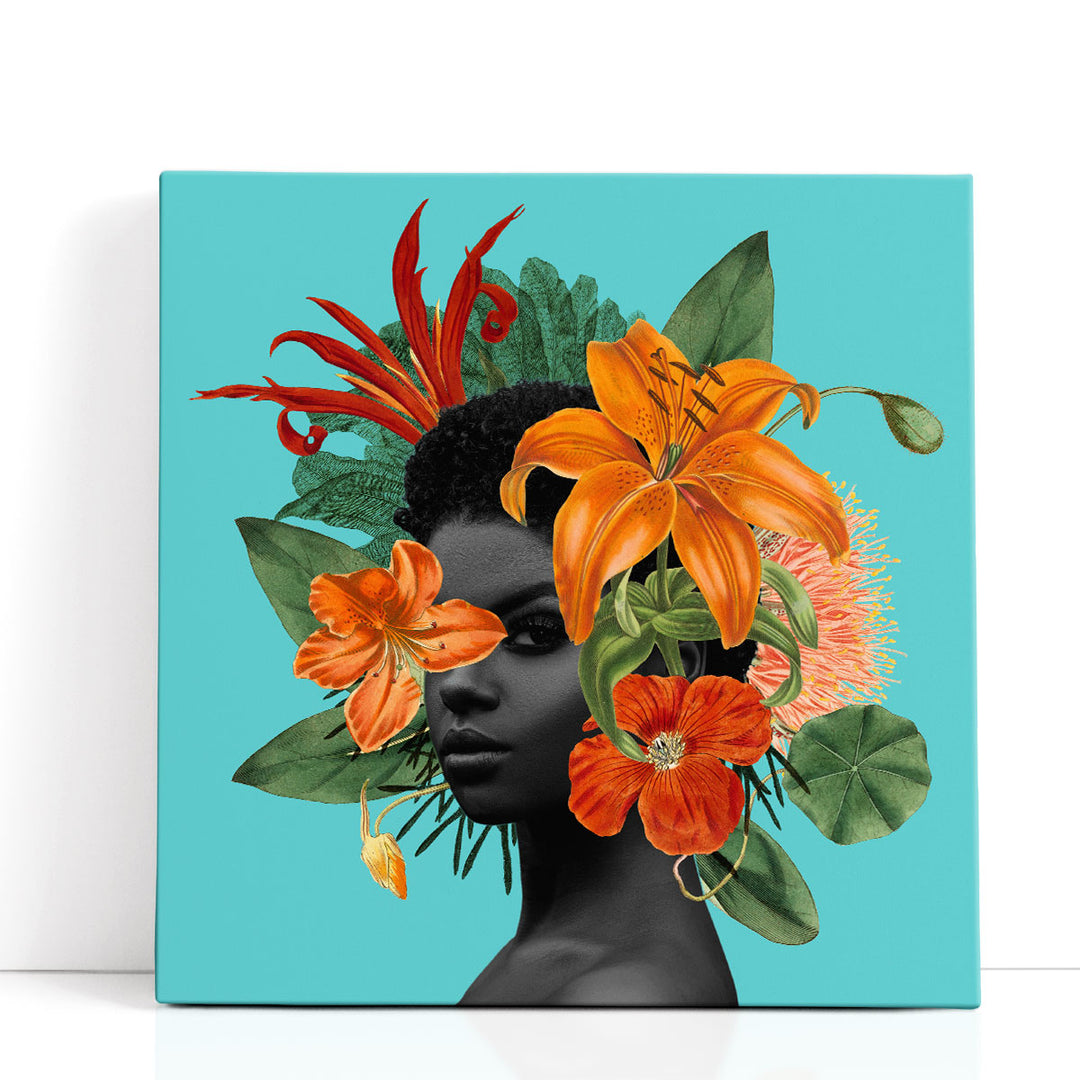 Tangerine Tropics II - Canvas Print Wall Art