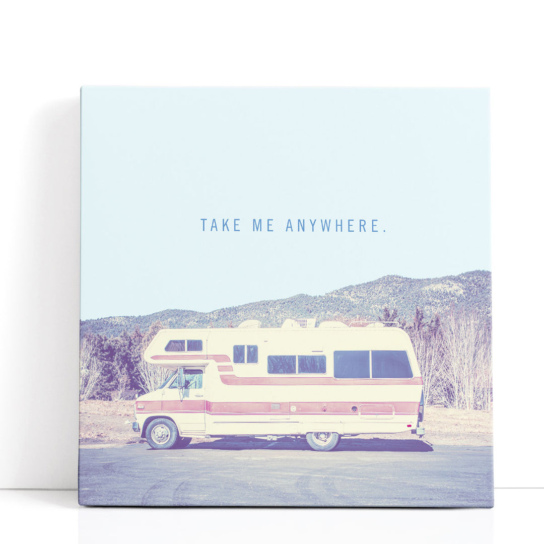 Retro road trip décor with vintage signage