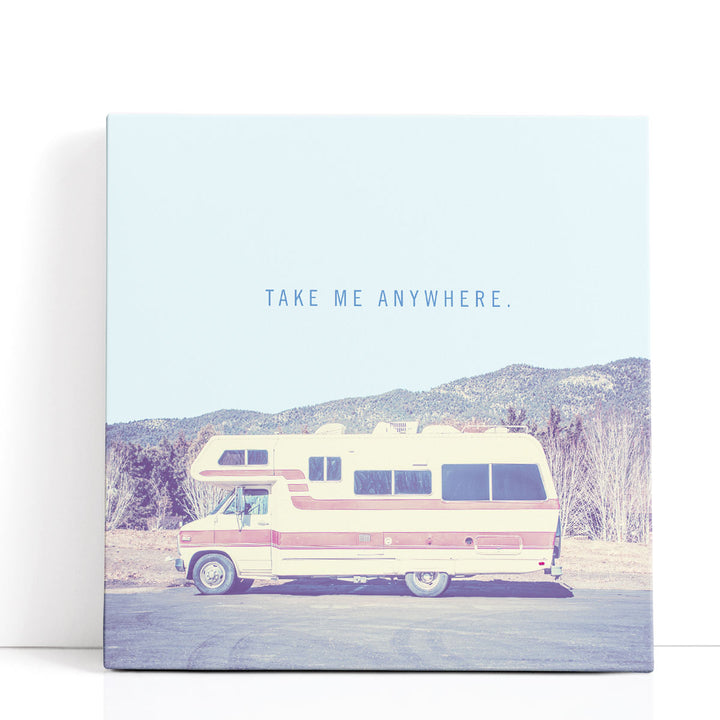 Retro road trip décor with vintage signage