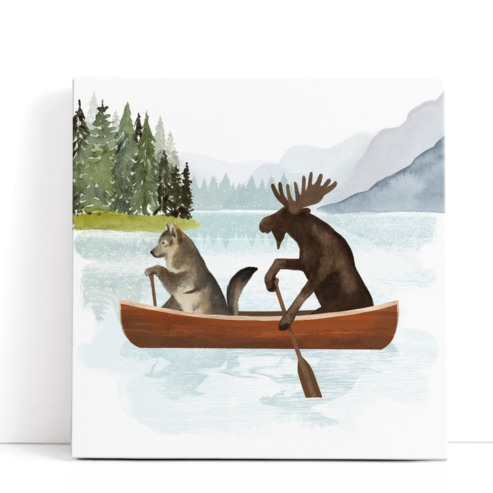 Canoe Trip II - Canvas Print Wall Art
