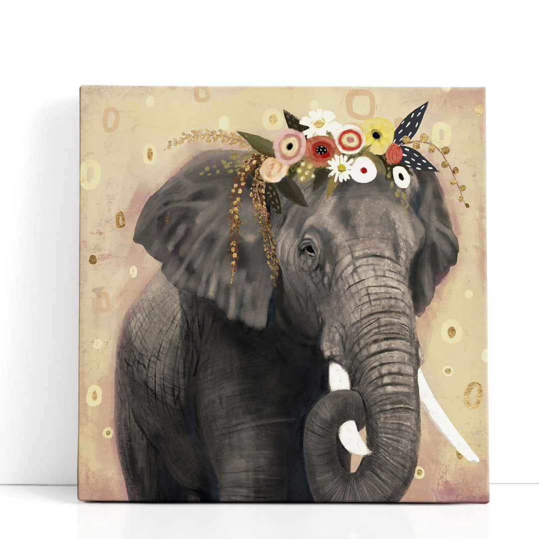 Klimt Elephant I - Canvas Print Wall Art