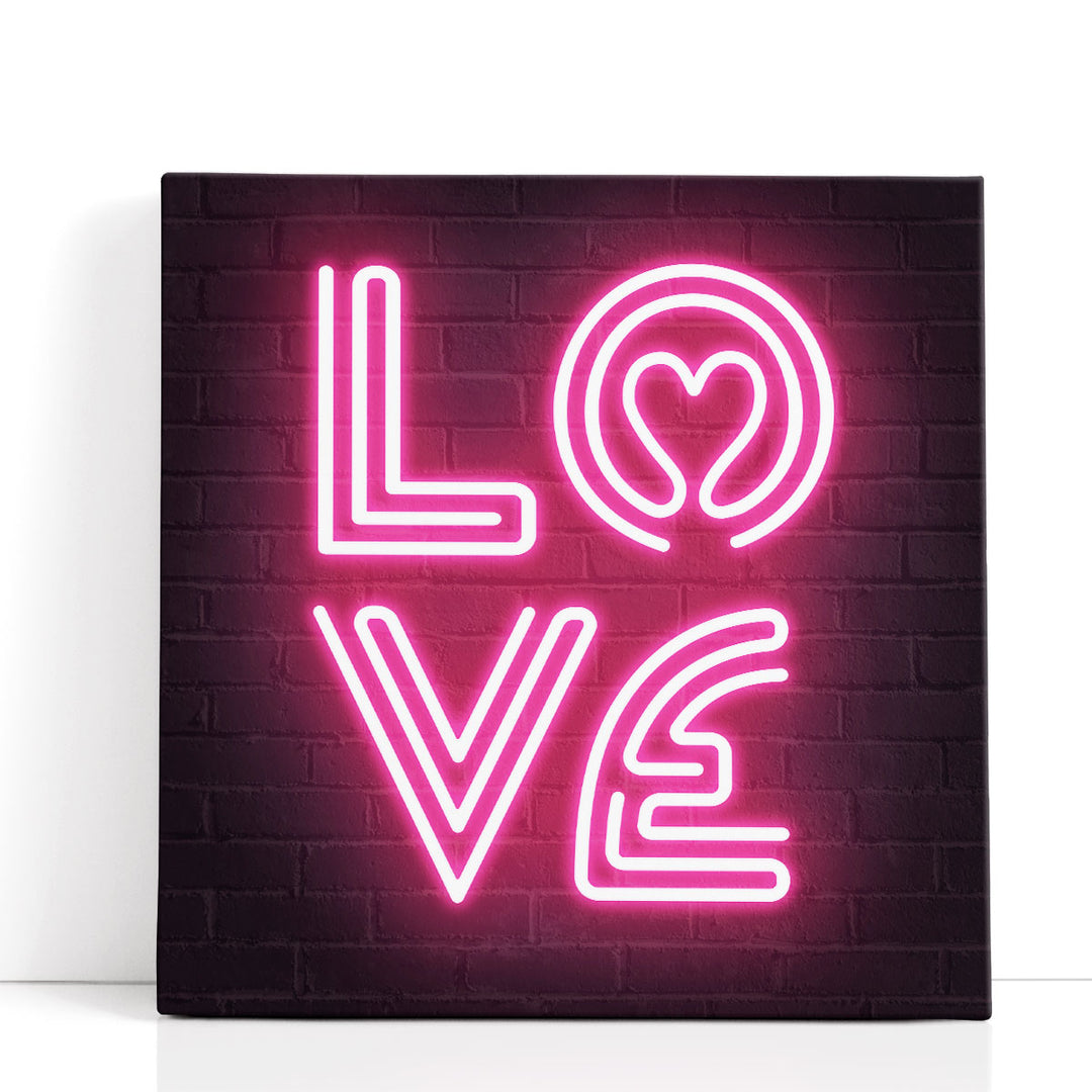 Neon Amor IV - Canvas Print Wall Art