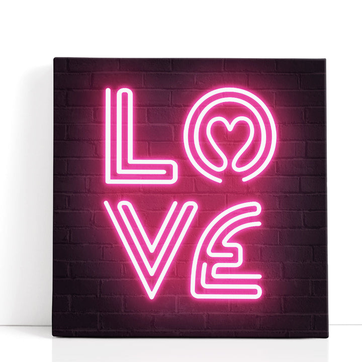 Neon Amor IV - Canvas Print Wall Art