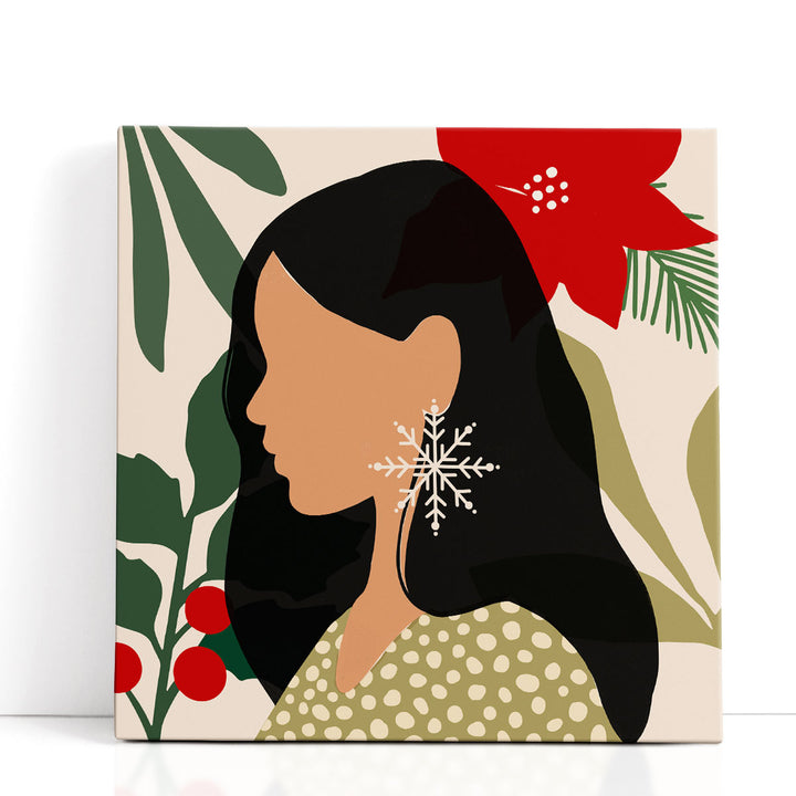 Christmas Earring II - Canvas Print Wall Art