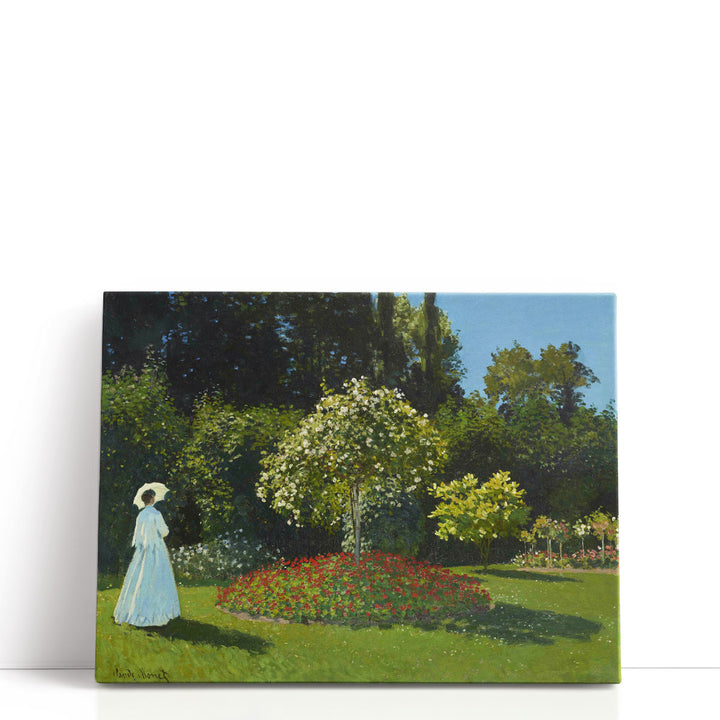 Lady in the Garden,1867 - Canvas Print Wall Art