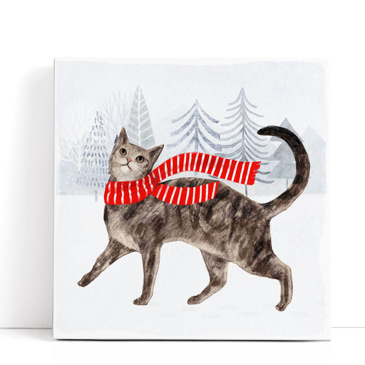 Christmas Cats & Dogs I - Canvas Print Wall Art