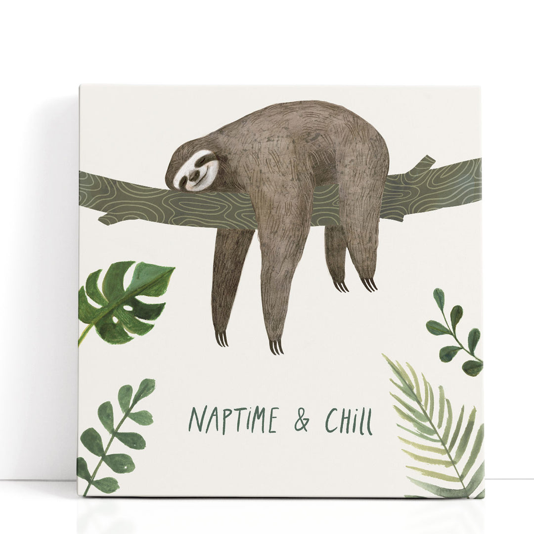 Sloth Sayings II - Canvas Print Wall Art