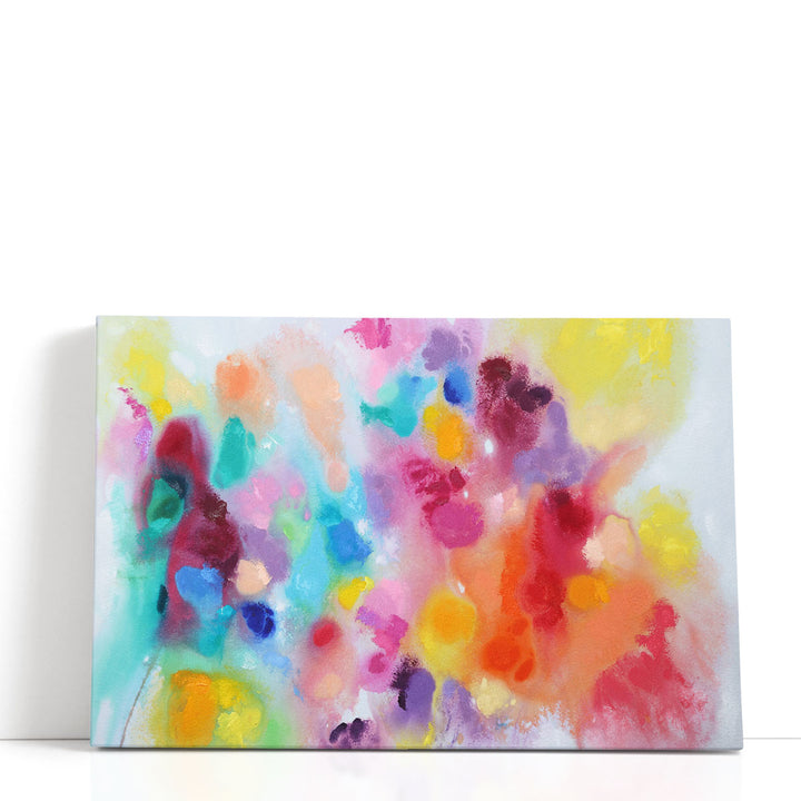 colorful prints vibrant abstract shapes on canvas