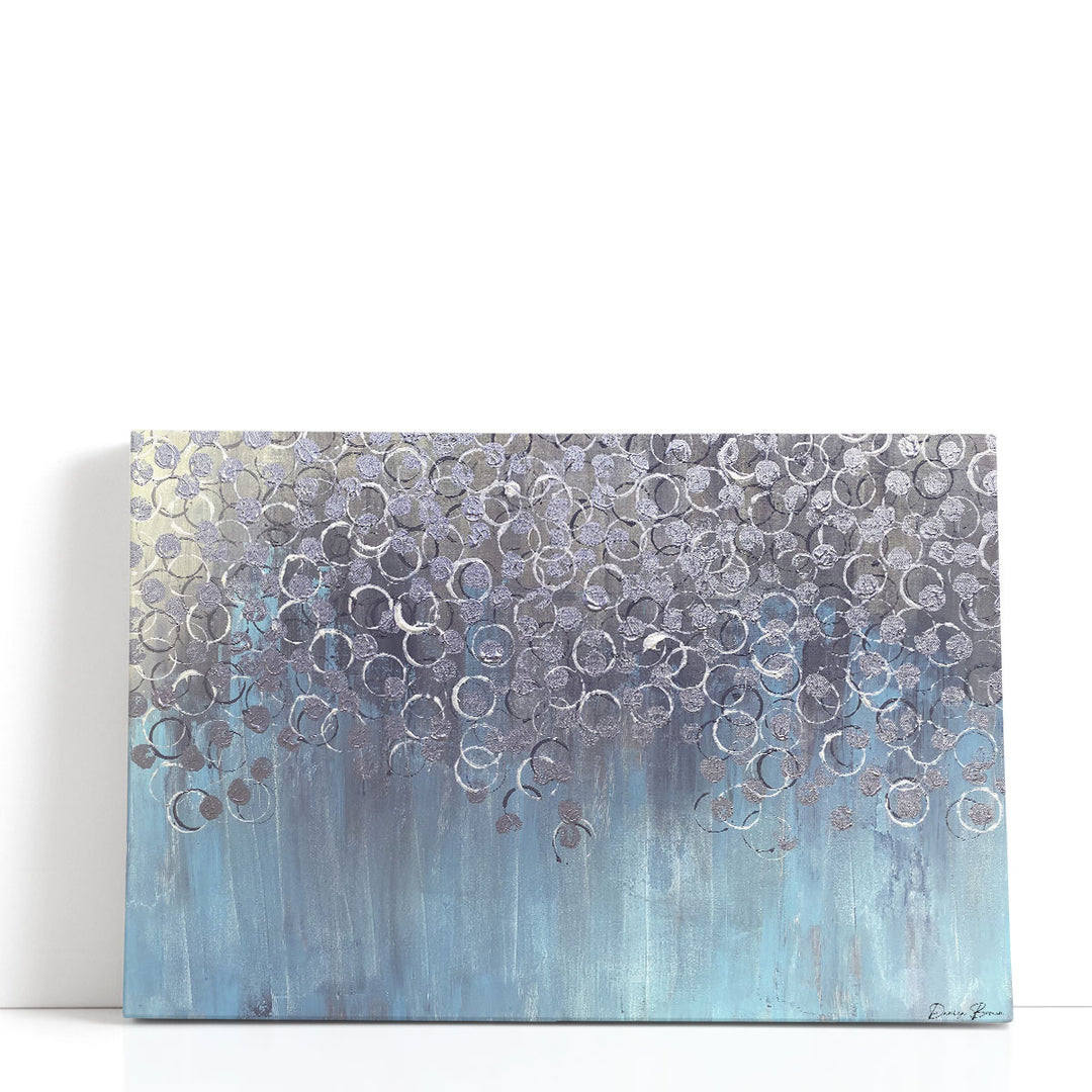 Aqua wall art fluid watercolor ocean scene