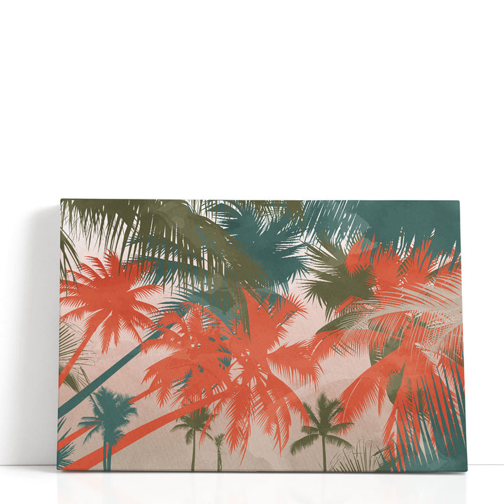 Framed Palm Tree Wall Art palm leaf silhouette