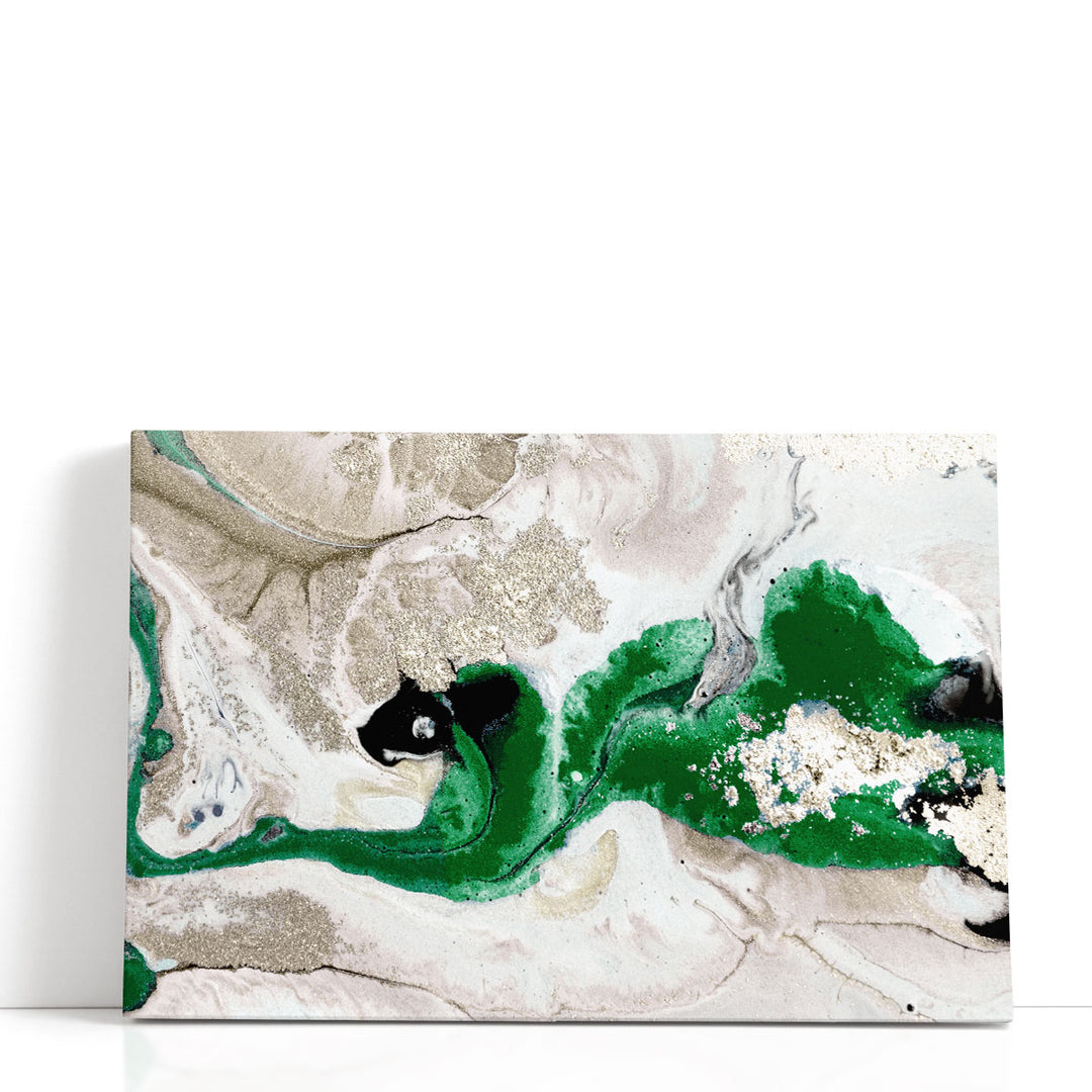 Modern Abstract Artwork green neutral design