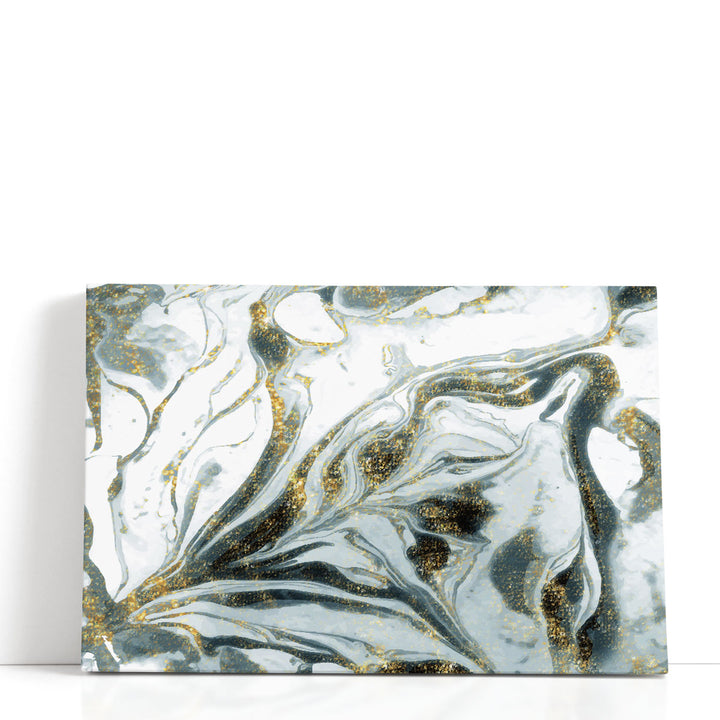 Emerald Rivers of Gold - Canvas Print Wall Art