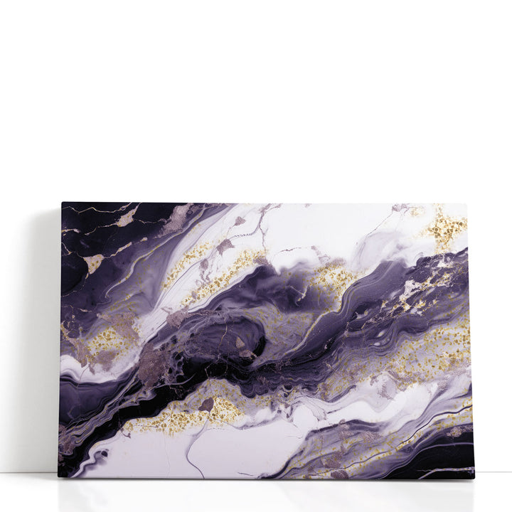 Marble Wall Decor white purple veining