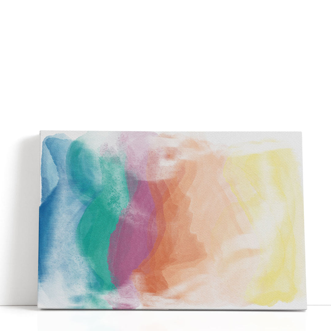 Vivid Abstract Wash 1 - Canvas Print Wall Art