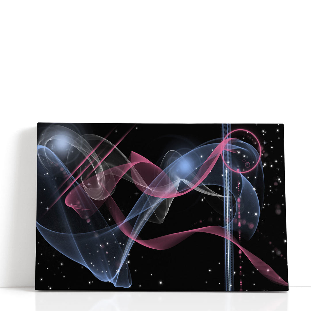 Black and White Abstract Art flowing lines