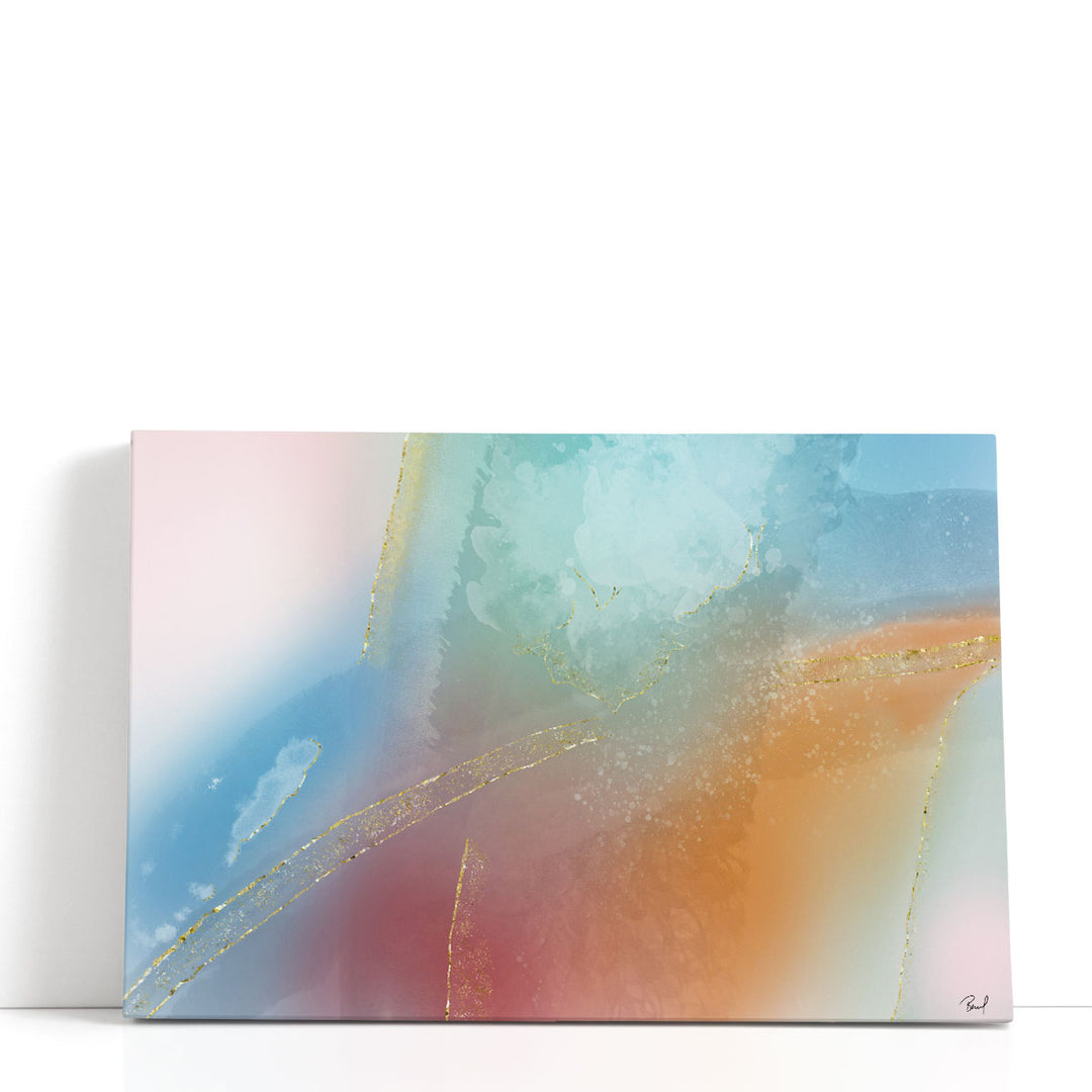 abstract artwork vibrant watercolor brushstrokes design
