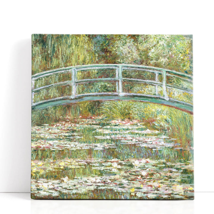 Bridge Over a Pond of Water Lilies - Canvas Print Wall Art