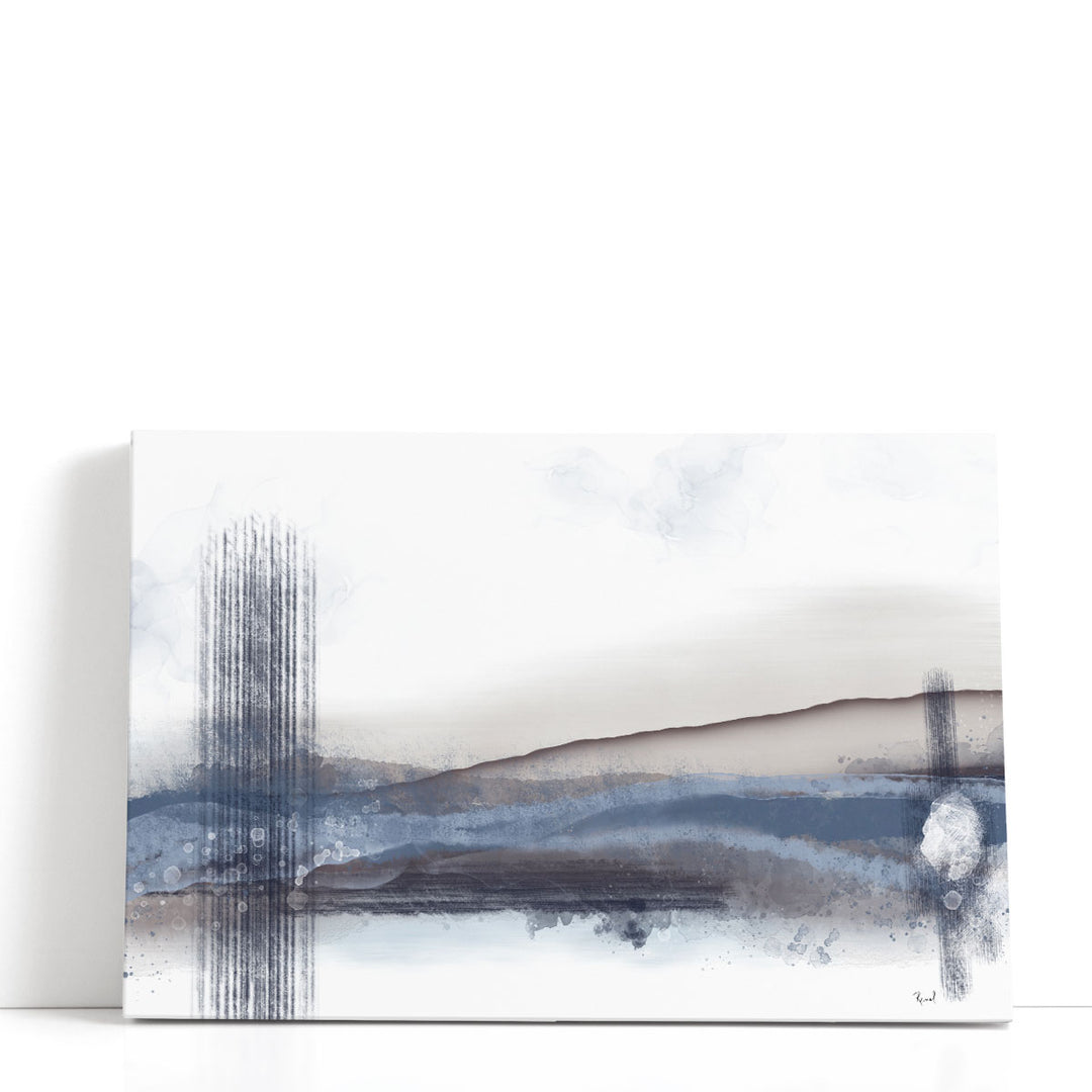 White wall art with watercolor details