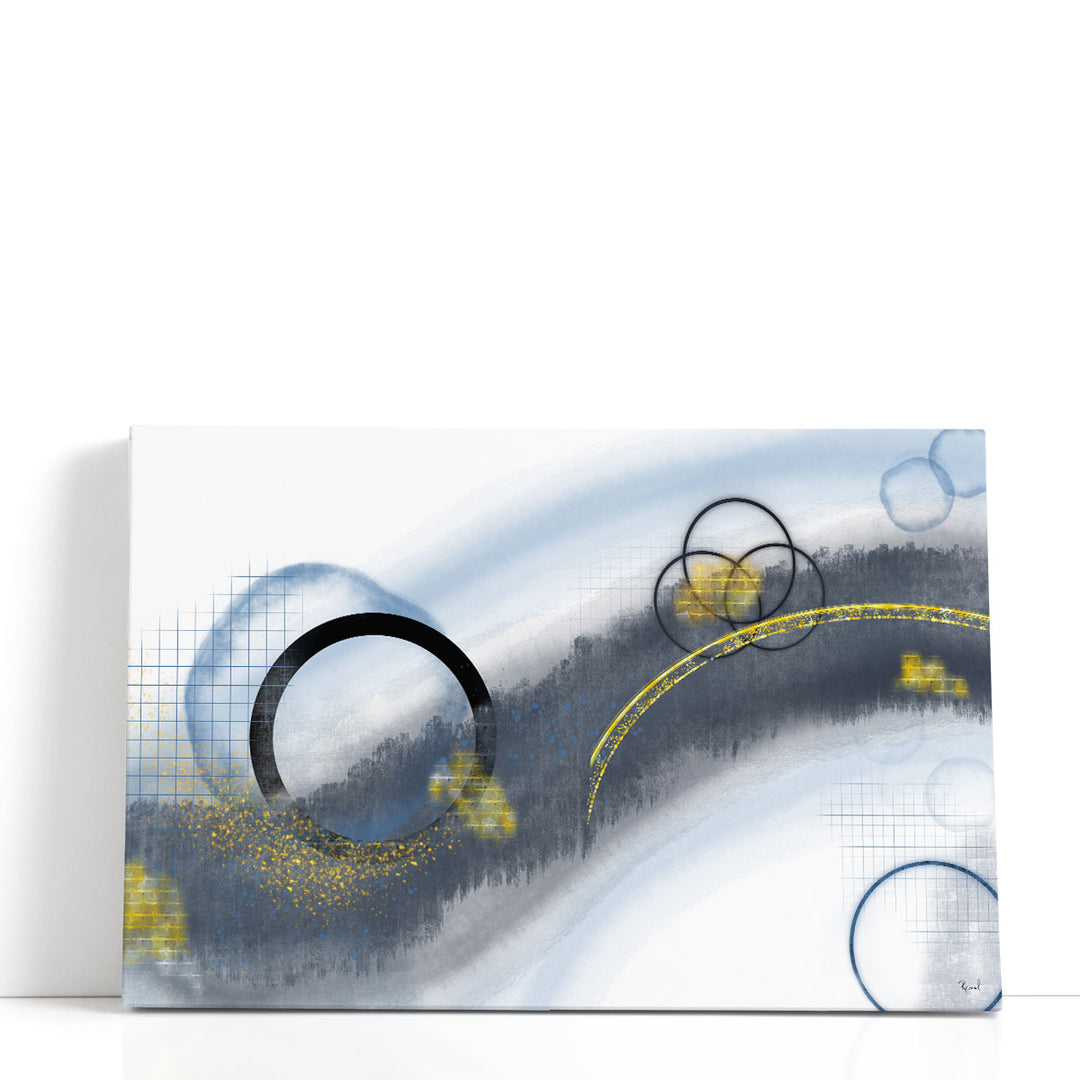 abstract geometric wall art bold gray pattern