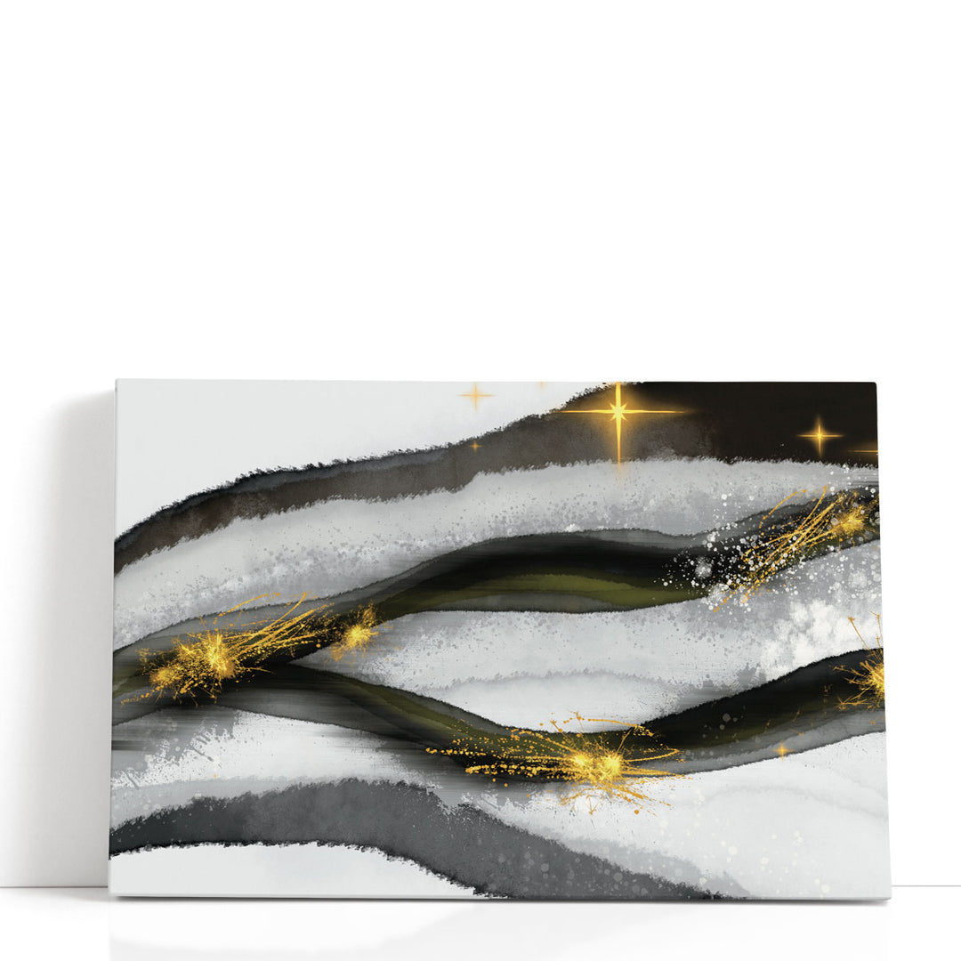 black and white abstract art – bold strokes