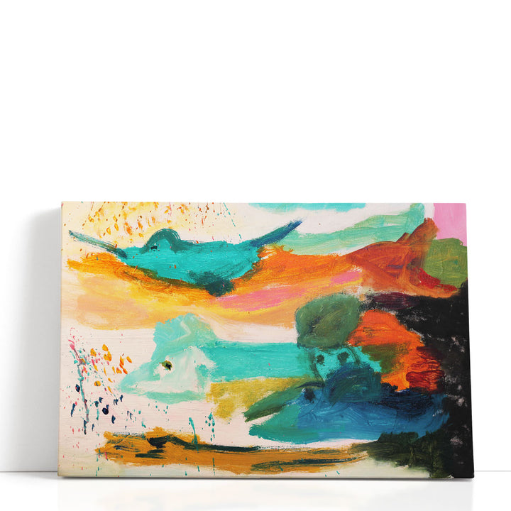 Floating Colorful - Canvas Print Wall Art