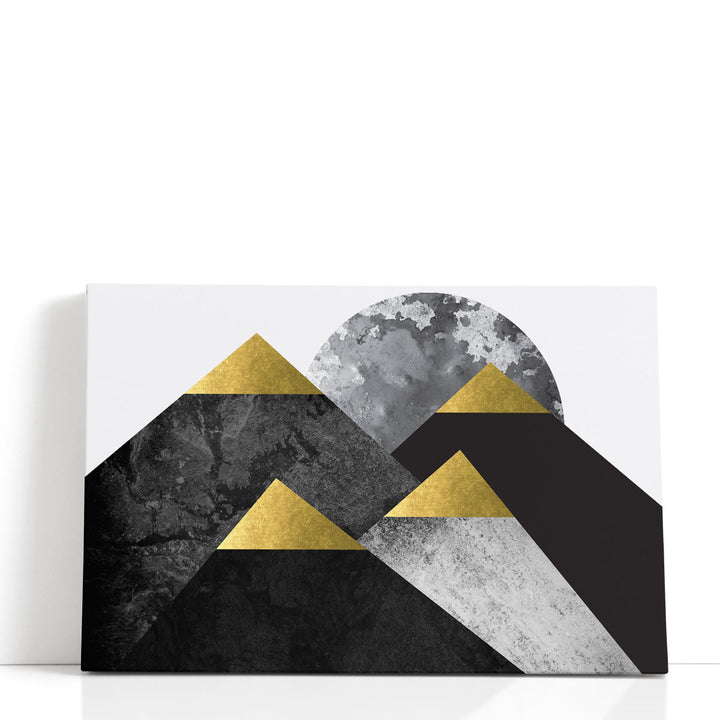black and gold wall decor modern abstract design