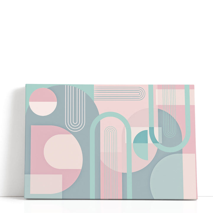 Abstract Arches Pastel - Canvas Print Wall Art
