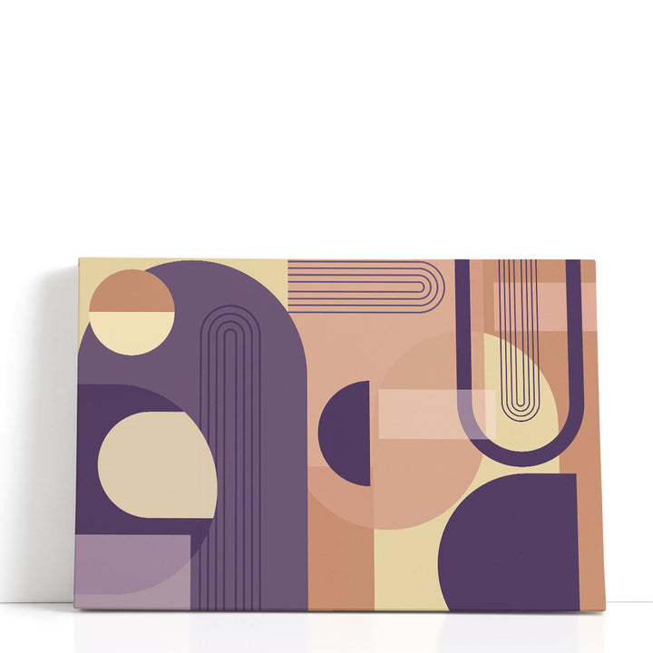 Abstract Arches Purple - Canvas Print Wall Art