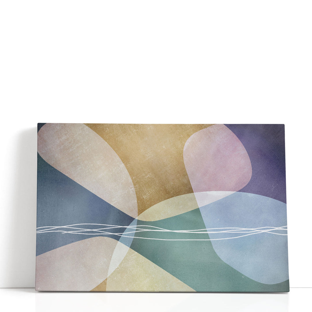 minimalist wall art neutral line design