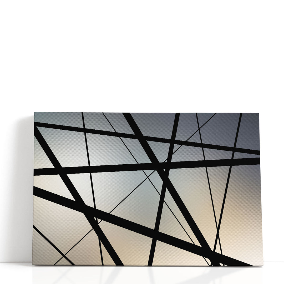 Black Line Wall Art bold linear design