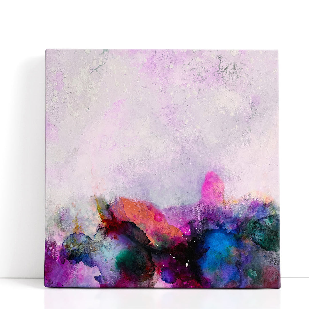 Pink Sea Wall Art delicate watercolor ocean