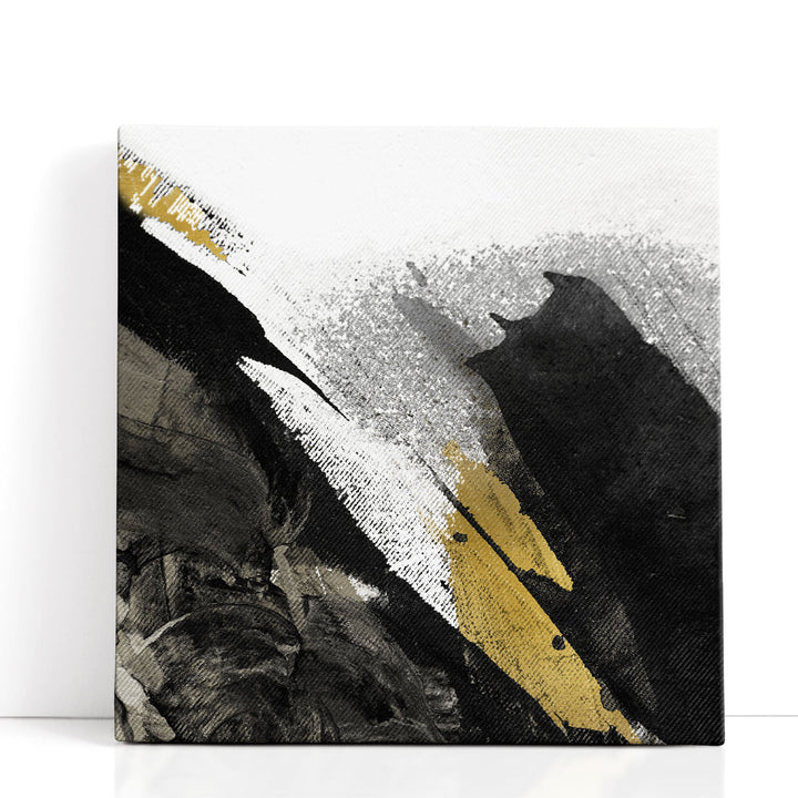 black and white abstract art – bold brushstrokes