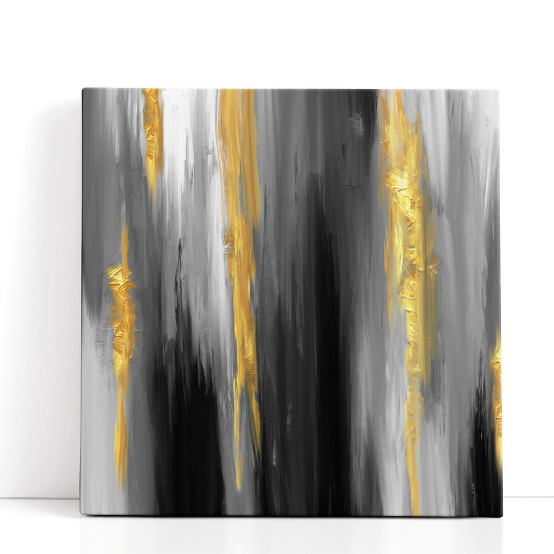 black abstract art – watercolor brushstrokes