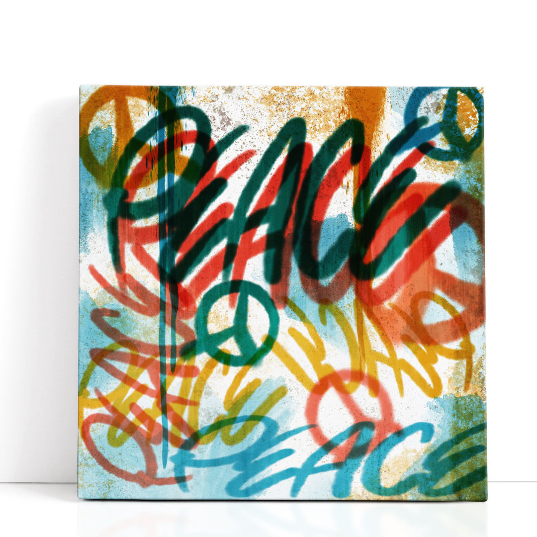 Colorful Abstract Art watercolor brushstroke typography